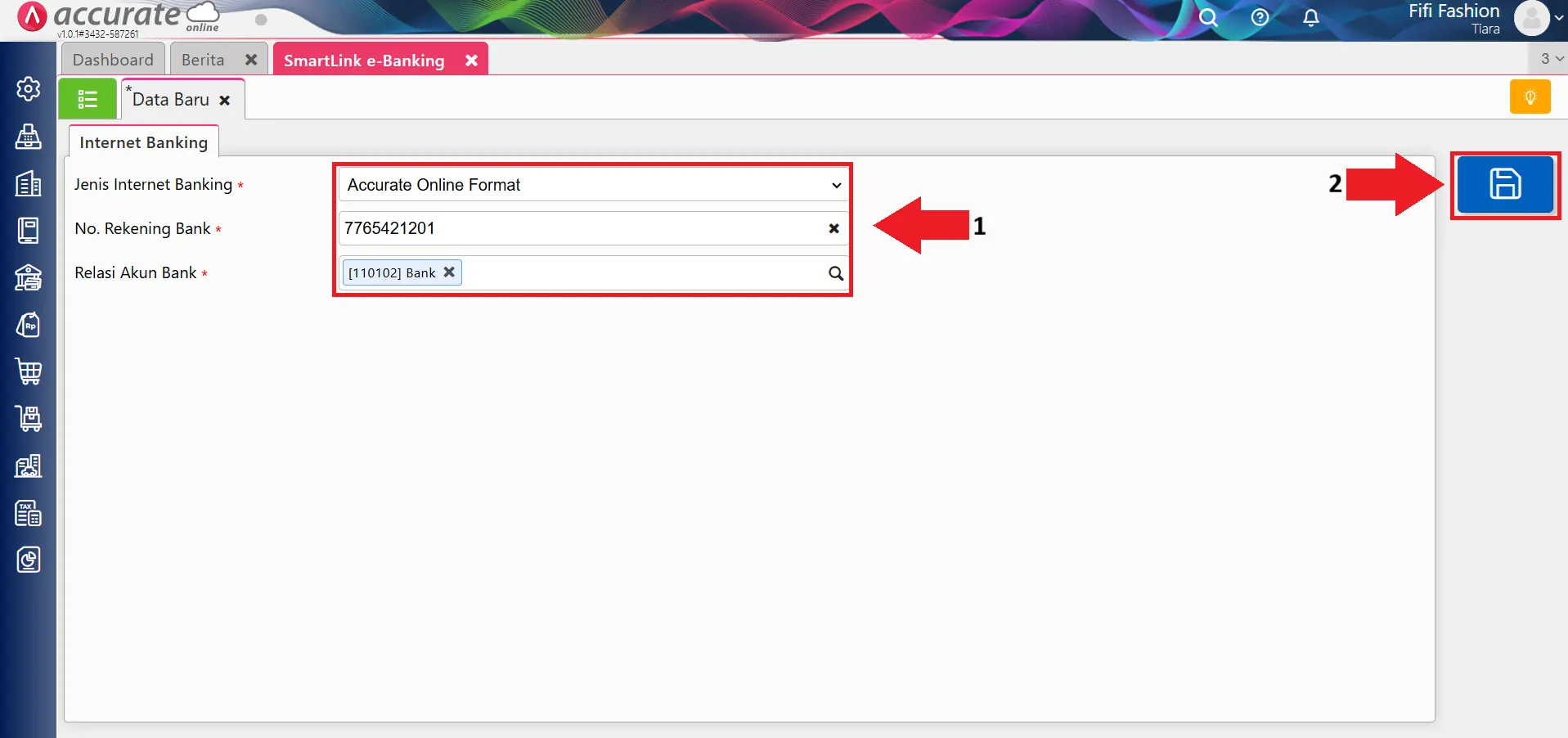 Menggunakan Smartlink e-Banking Format Accurate